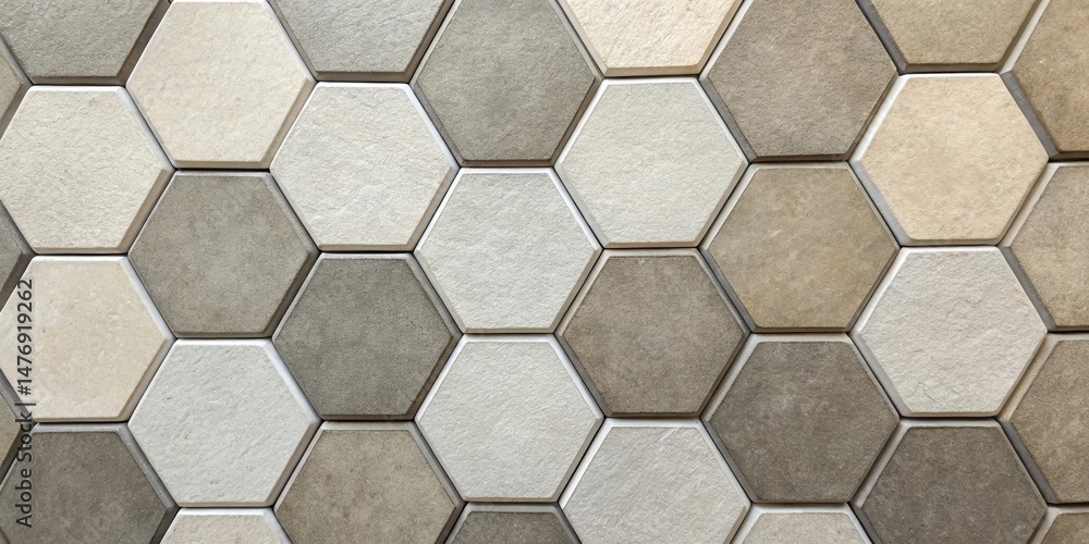 Poster hexagonal tile pattern texture