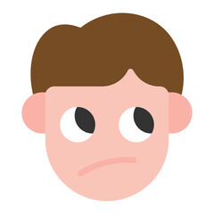 Sarcastic icon vector image. Can be used for Human Emotions.