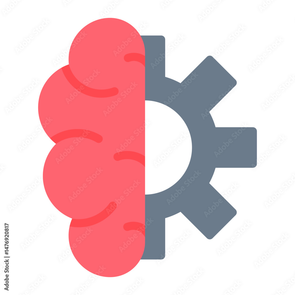Poster machine learning icon vector image. can be used for data science.