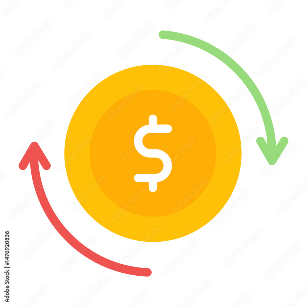 Poster roi icon vector image. can be used for data science.