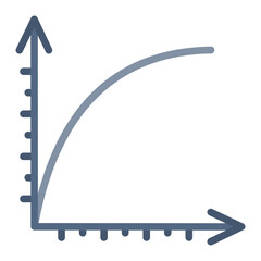 ROC Curve icon vector image. Can be used for Data Science.