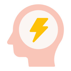 Anxiety icon vector image. Can be used for Burnout.