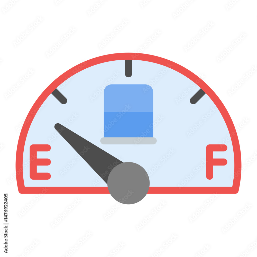 Poster running on empty icon vector image. can be used for burnout.