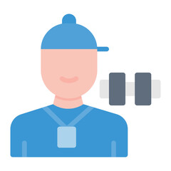 Fitness Guru icon vector image. Can be used for Urban Tribes.