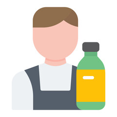 Mixologist icon vector image. Can be used for Urban Tribes.