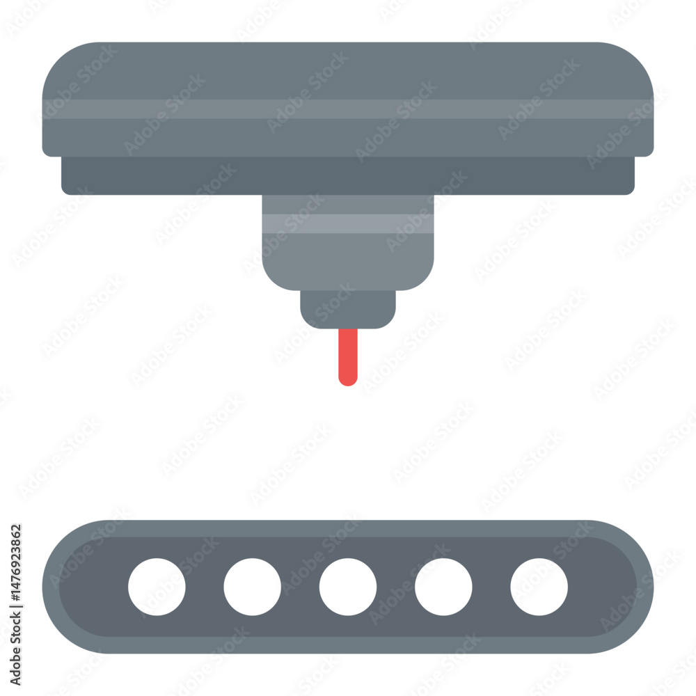 Poster print bed icon vector image. can be used for 3d printing.