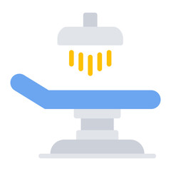 Operating Table icon vector image. Can be used for Plastic and Cosmetic Surgery.