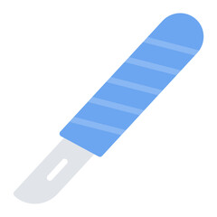 Scalpel icon vector image. Can be used for Plastic and Cosmetic Surgery.