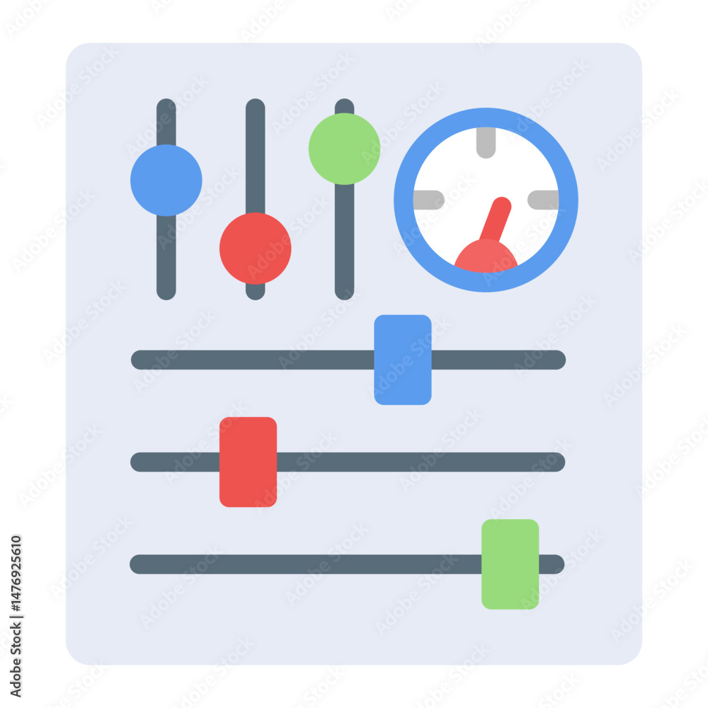 Poster control systems icon vector image. can be used for business audit.