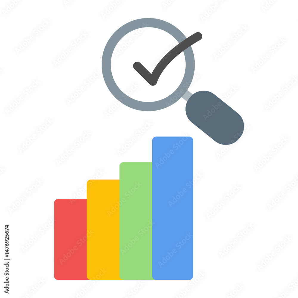 Poster external audit icon vector image. can be used for business audit.