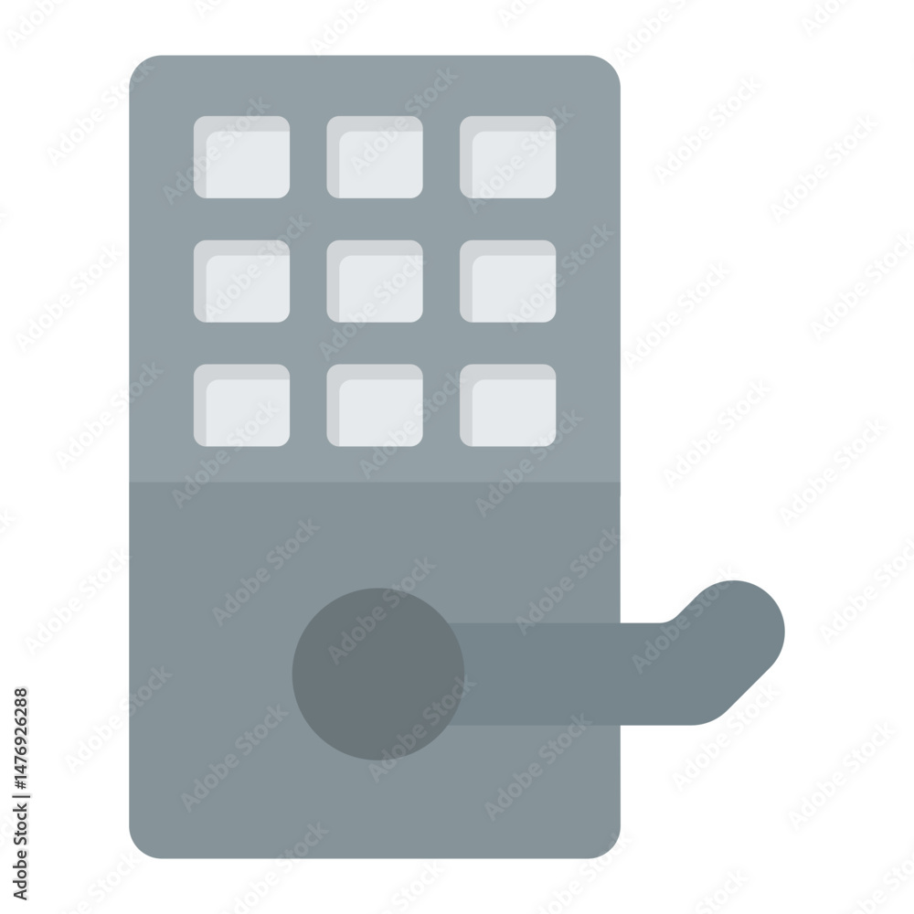 Poster digital lock icon vector image. can be used for locksmith.