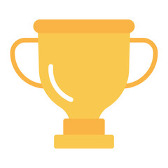 Trophy icon vector image. Can be used for Marathon.