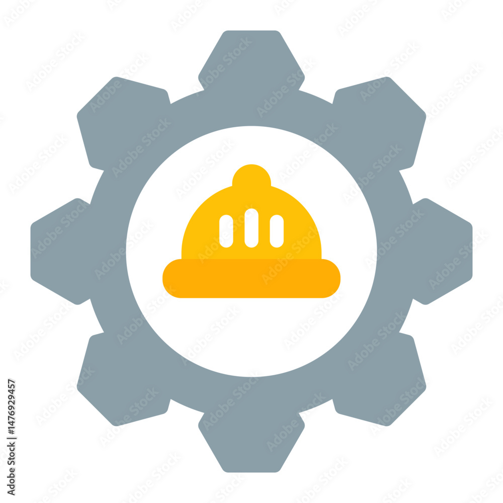 Poster engineer gear icon vector image. can be used for engineer in mechanics.