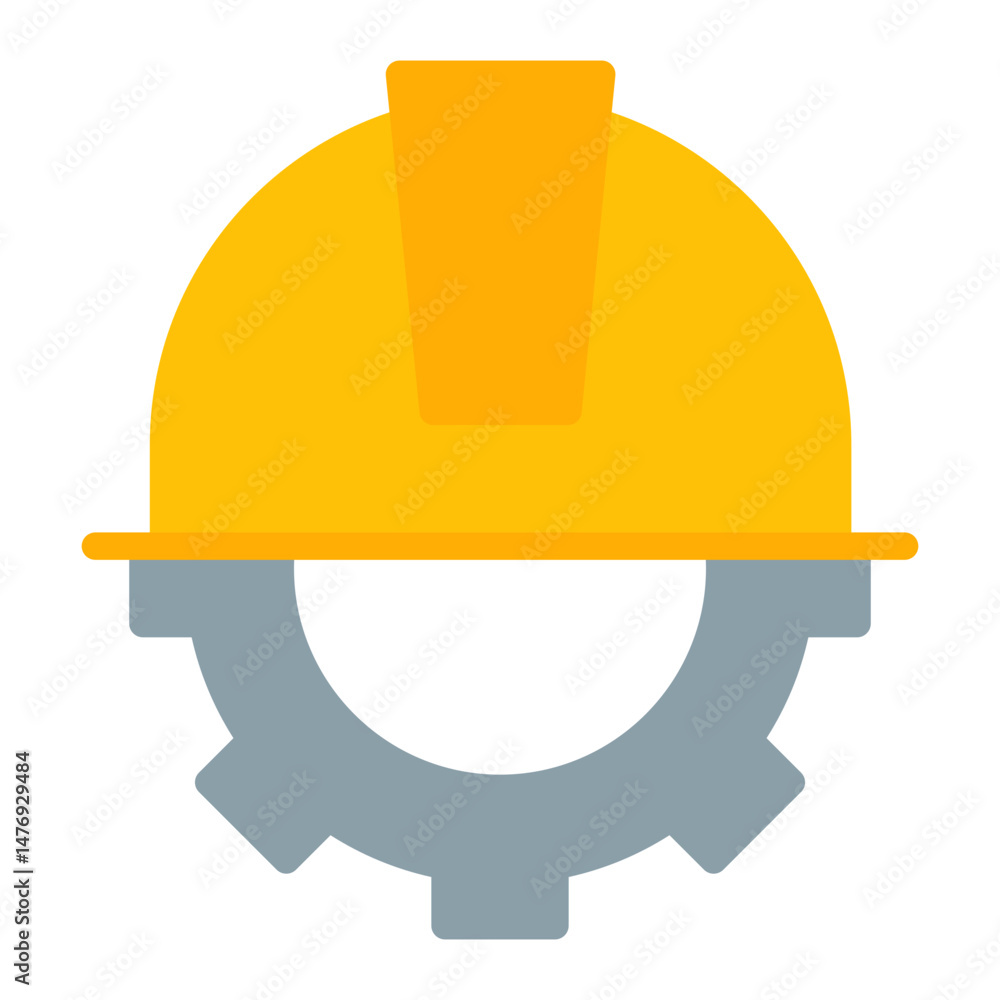 Poster engineer hard hat icon vector image. can be used for engineer in mechanics.