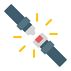 Seatbelt icon vector image. Can be used for Driving School.