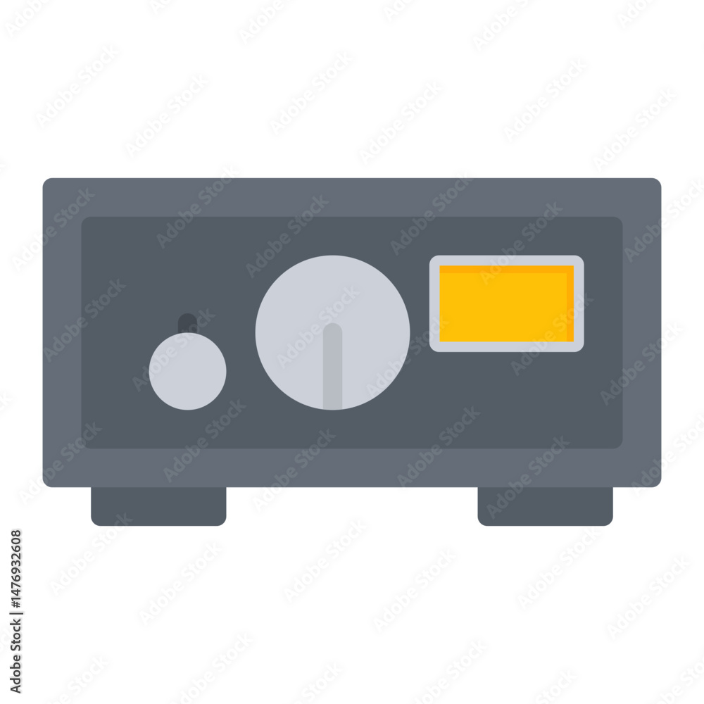 Poster amplifier icon vector image. can be used for rock and roll.