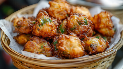  Eating Thai Taro Fritters at a popular street food cart (3)