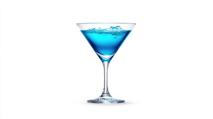 Blue Cocktail on Transparent Background