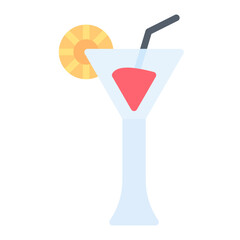 Cruise Cocktail icon vector image. Can be used for Cruiser.