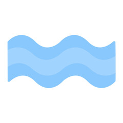 Sea Waves icon vector image. Can be used for Cruiser.