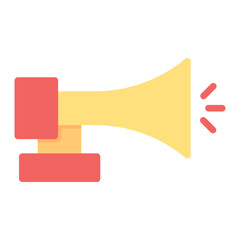 Ship Horn icon vector image. Can be used for Cruiser.