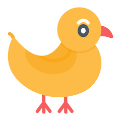 Duck icon vector image. Can be used for Raising Children.
