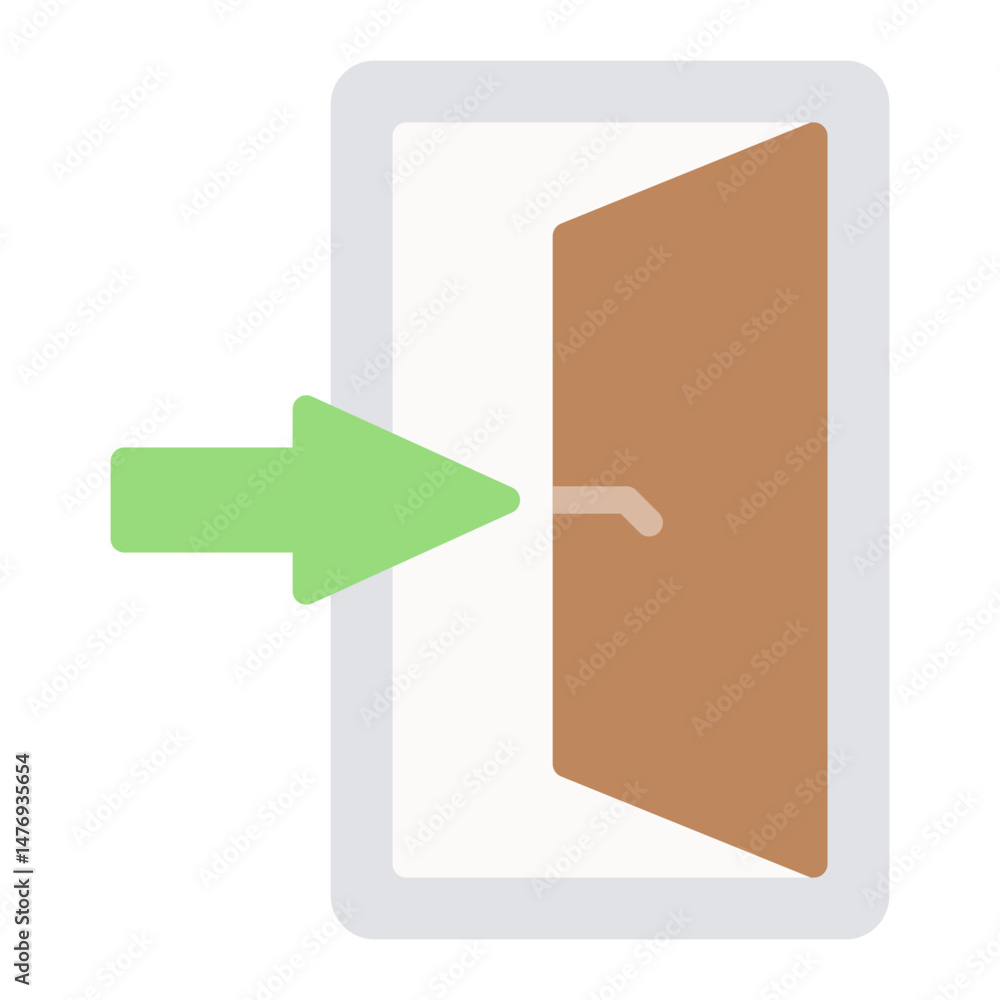 Aufkleber emergency exit sign icon vector image. can be used for rescue and response.