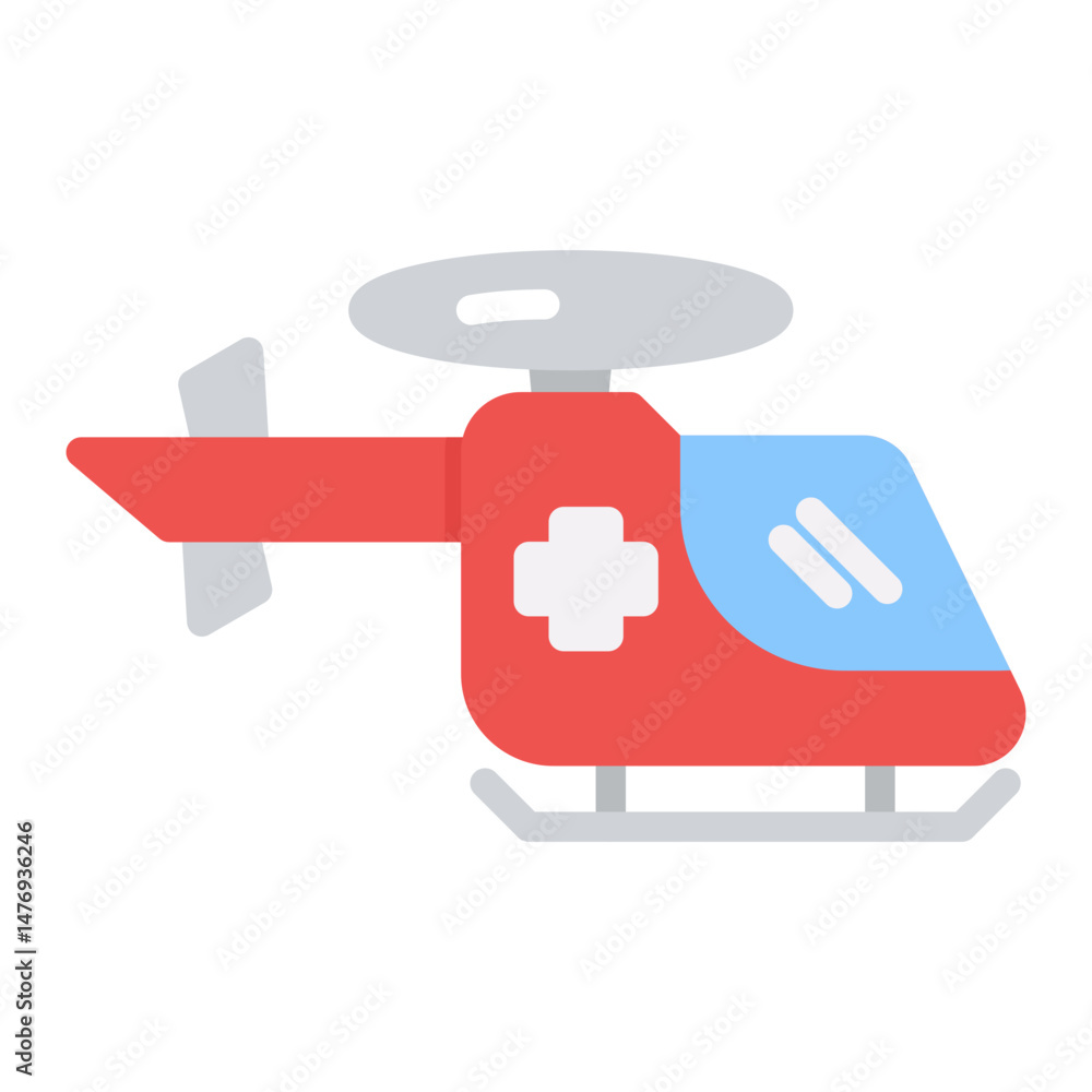 Poster rescue chopper icon vector image. can be used for rescue and response.