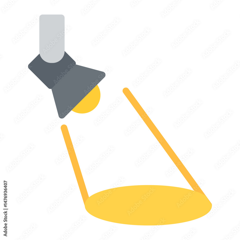 Poster searchlight icon vector image. can be used for rescue and response.