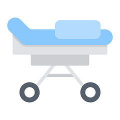 Stretcher icon vector image. Can be used for Rescue And Response.