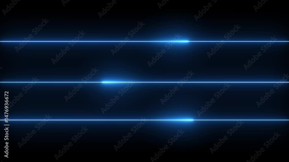 Poster abstract neon lines loop animation seamless motion design poster glowing neon lights purple colors v
