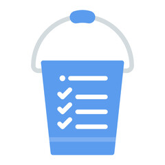 Bucket List icon vector image. Can be used for Retirement. © SAMDesigning