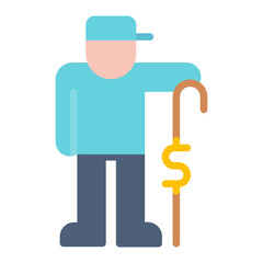 Pension Plan icon vector image. Can be used for Retirement.