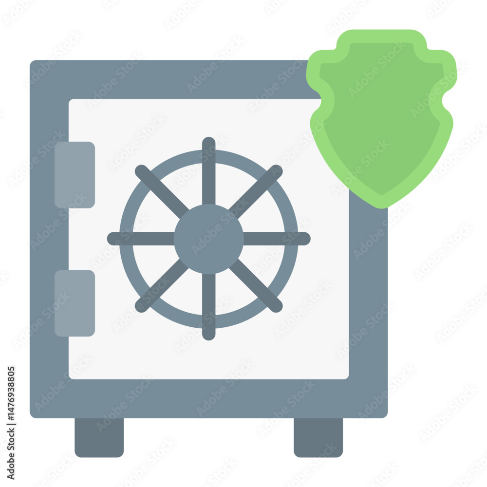 Poster cyber vault icon vector image. can be used for information security.