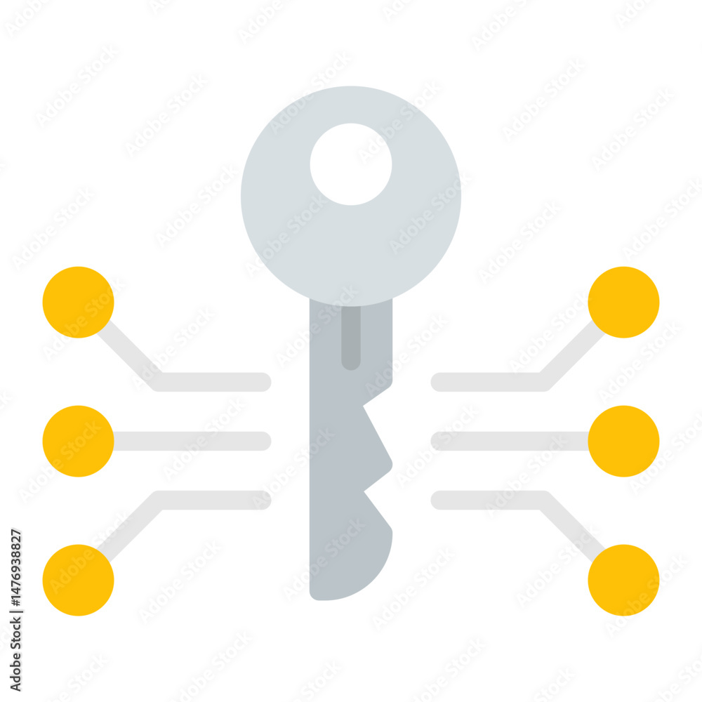 Poster encryption icon vector image. can be used for information security.