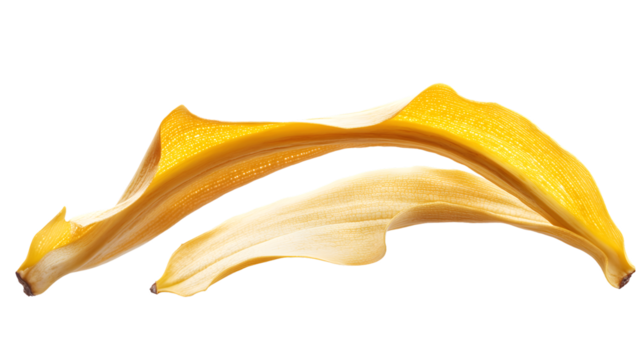 Fresh Banana Isolated on White Background for Creative Food Photography and Healthy Eating Concepts