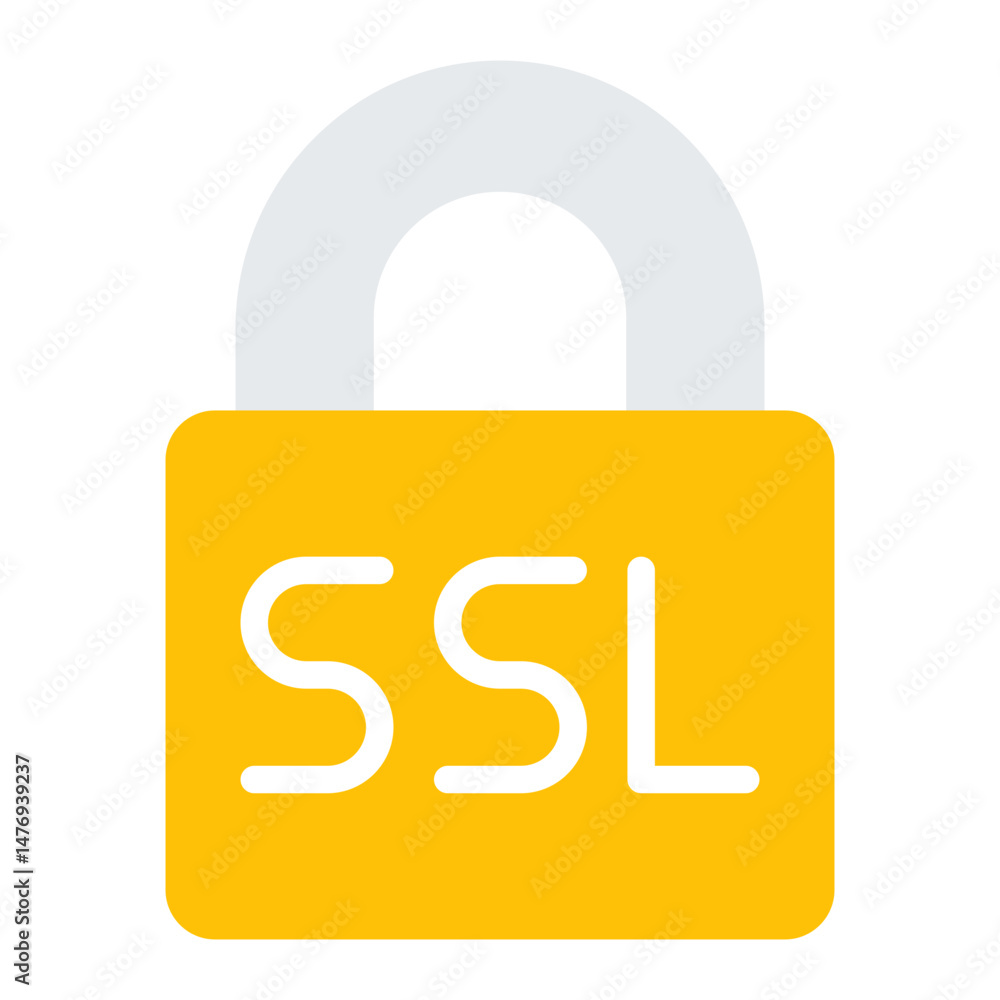 Poster secure socket icon vector image. can be used for information security.