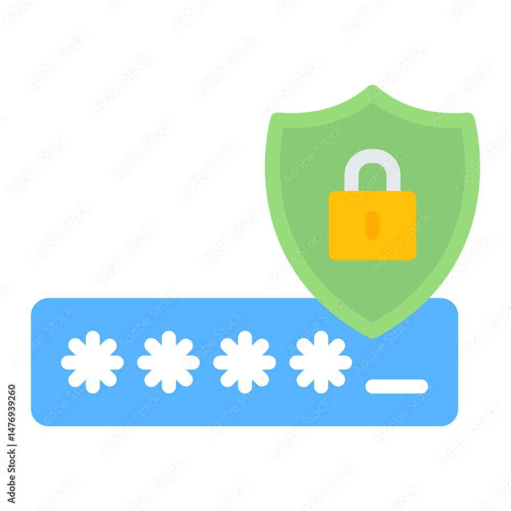 Poster security code icon vector image. can be used for information security.