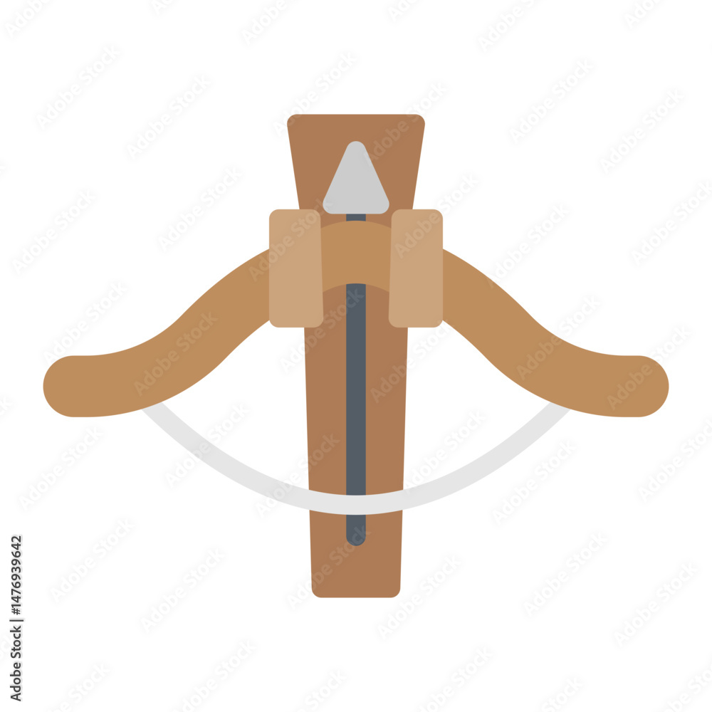 Poster crossbow icon vector image. can be used for mining and crafting.