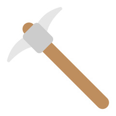 Pickaxe icon vector image. Can be used for Mining And Crafting.