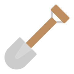 Shovel icon vector image. Can be used for Mining And Crafting.