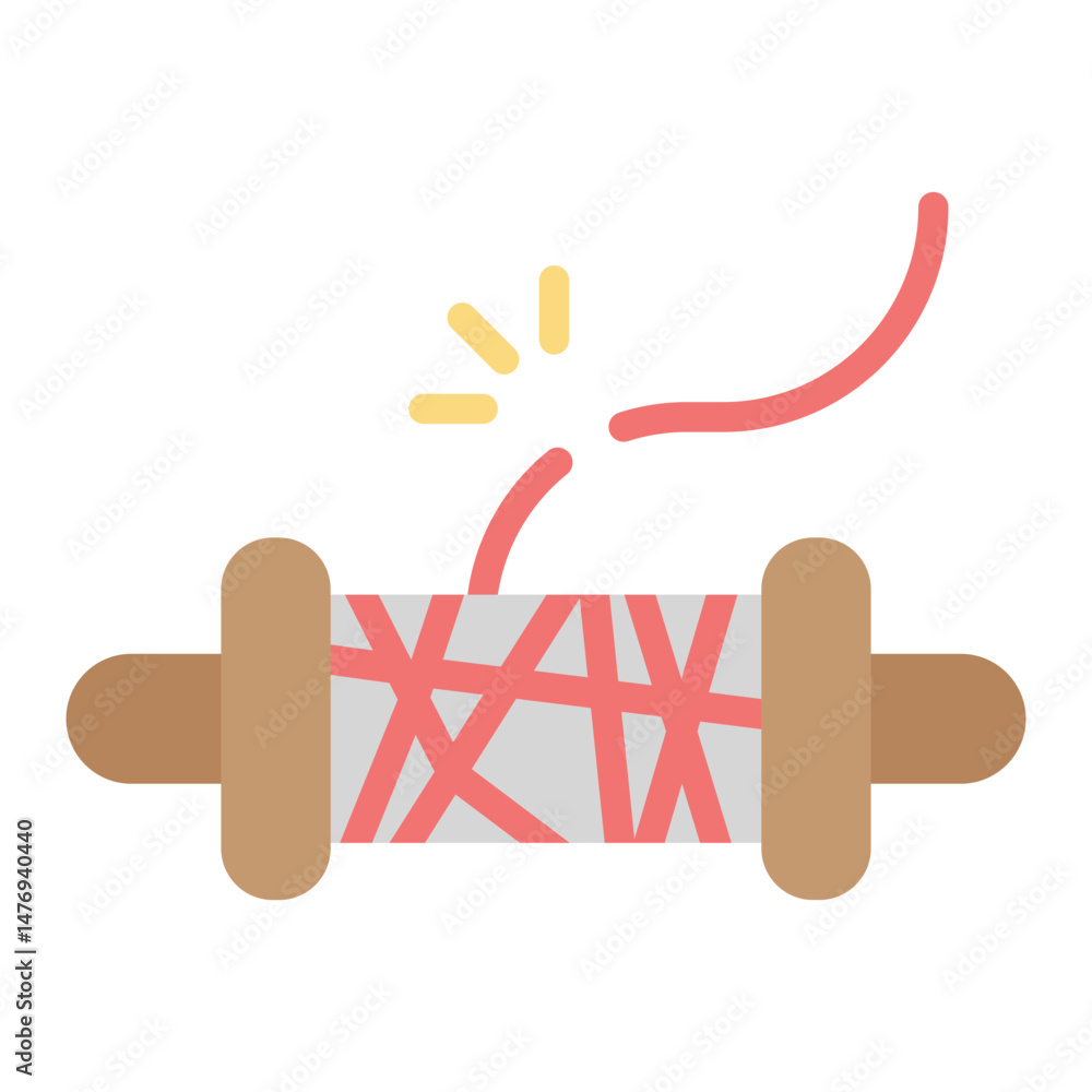 Poster string icon vector image. can be used for mining and crafting.