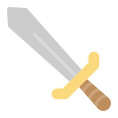 Sword icon vector image. Can be used for Mining And Crafting.