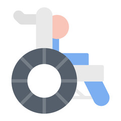 Wheelchair Access icon vector image. Can be used for Psychiatric Hospitals.