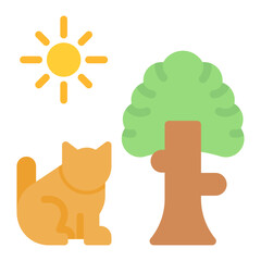 Nature Reserve icon vector image. Can be used for Eco Development.