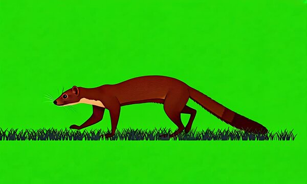 Sable-like animal on grass