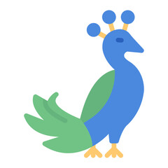 Royal Peacock icon vector image. Can be used for Empire.