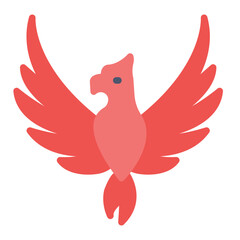 Royal Phoenix icon vector image. Can be used for Empire.