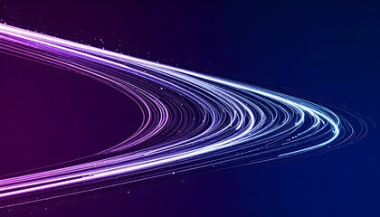 Abstract Neon Light Streaks