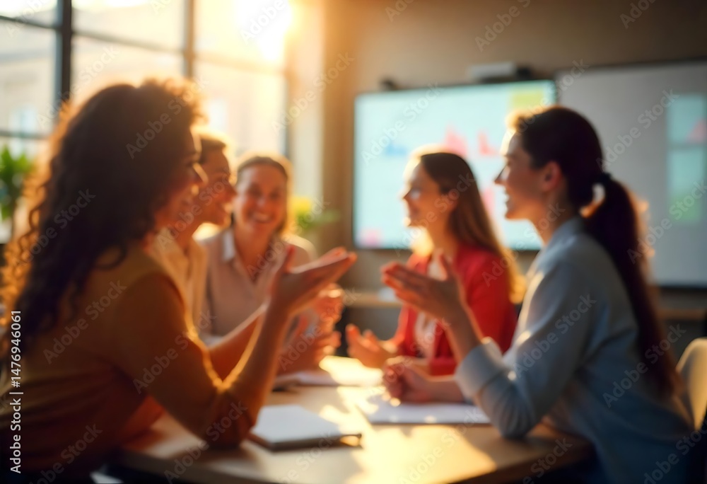 Poster generative ai collaboration unleashed a dynamic team meeting image